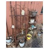 Rusty Outdoor Garden Shelves