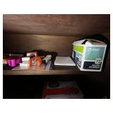 Office Supplies - Blue Binder, Pink Binder, Envelopes & Rubber Bands - content quantities unverified