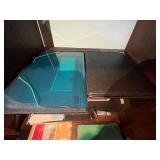 Office Supplies - Blue Binder, Pink Binder, Envelopes & Rubber Bands - content quantities unverified