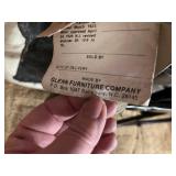 Glenn Furniture Company Cream Upholstered Swivel Chair