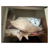 Linen Closet Contents Inc Assorted Household Linens - Sheets, Pillowcases, Towels & Blankets