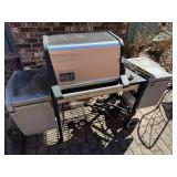 Weber Genesis Gold Gas Grill - On Cart with Side Cabinets