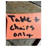 Outdoor Patio Chairs Set with Small Mesh Table - 3-Piece Aluminum Frame