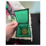 White Bird Figurine, Crochet Granny Square Afghan, Plush Bunny, Jewelry Box & Enablo Pouch