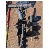Bobcat Auger Attachment with 12", 18", And 24" Auger Attachments.