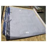 10′ x 22′ 5 oz. Black PE Tarp w/ Advertisement – Reused Billboard – 5 mil Lightweight Duty - A Grade