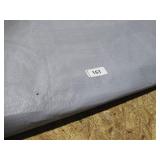10′ x 22′ 5 oz. Black PE Tarp w/ Advertisement – Reused Billboard – 5 mil Lightweight Duty - A Grade