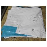 12′ x 16′ 18 oz. Black Vinyl Tarp w/ Advertisement – Reused Billboard – 15 mil Heavyweight Duty - A Grade