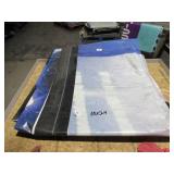 10′ x 24′ 7 oz. Black Vinyl Tarp w/ Advertisement – Reused Billboard – 7 mil Lightweight Duty