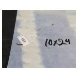 10′ x 24′ 7 oz. Black Vinyl Tarp w/ Advertisement – Reused Billboard – 7 mil Lightweight Duty