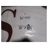 10′ x 18′ 7 oz. Black Vinyl Tarp w/ Advertisement – Reused Billboard – 7 mil Lightweight Duty