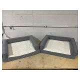 LOT OF 2 Boots & Barkley Dog Beds - M  (1 Used, 1 New)