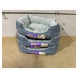 LOT OF 3 Boots & Barkley Basic Cuddler Dog and Cat Bolster Bed - S 20 Inches (L), 5.85 Inches (H) x 18 Inches (W)