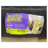 LOT OF 3 Boots & Barkley Black Modern Cuddler Small Dog Beds 18x20 in