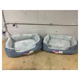 LOT OF 2 Boots & Barkley Basic Cuddler Dog and Cat Bolster Bed - M - 28 Inches (L), 7 Inches (H) x 22 Inches (W)