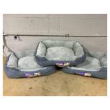 LOT OF 3 Boots & Barkley Basic Cuddler Dog and Cat Bolster Bed - M 28 Inches (L), 7 Inches (H) x 22 Inches (W)