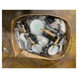 BOX OF Brooklyn Steel 2 Pc Sets Mini Frying Pans White & Bamboo Silicone Spatula Blue