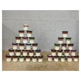 LOT OF 36 Mrs. Meyers Soy Candles (1 Missing Lid)