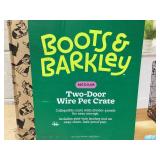 Boots & Barkley 2 Door Wire Collapsible Dog Crate - M - Black 30 Inches (L), 21 Inches (H) x 19 Inches (W)