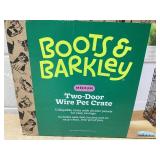 Boots & Barkley 2 Door Wire Collapsible Dog Crate - M - Black 30 Inches (L), 21 Inches (H) x 19 Inches (W)