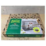 Boots & Barkley 2 Door Wire Collapsible Dog Crate - S - Black 24 Inches (L), 20 Inches (H) x 18 Inches (W) (Used)