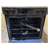 Samsung Bespoke 30 in. 5-Burner Element Smart Slide-In Electric Range in Stainless Steel with Precision Knobs Model # NSE6DG8100SR (Transit Damage, See Photos)