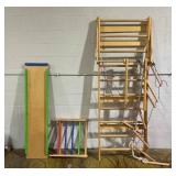 Sportbaby Wooden Swedish Ladder, Wall Bars for Kids, Wood Stall Bar Sport, Gym Gymnastic, Climbing Kids, Indoor Children Playground