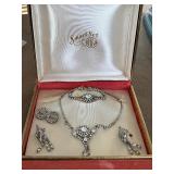 Vintage Rhinestone Jewelry Set