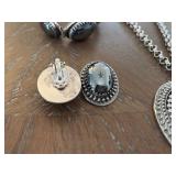 Vintage Whiting & Davis Silver Tone Jewelry Set