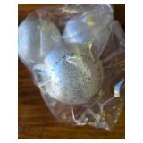 Nutcracker, Angel Candle Holder, Precious Memories Balls, and Glitter vintage Christmas Balls