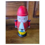 Nutcracker, Angel Candle Holder, Precious Memories Balls, and Glitter vintage Christmas Balls