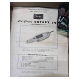 Vintage Rotary Tool Vintage in a DaWalt Tool Bag With Attachments