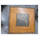 Side Table with Stone in the Middle