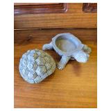 Little Turtle Keep-All and Glass Candy Jar with Lid