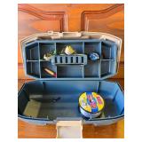 3 Bass Frogs and a Plastic Tackle Box