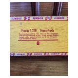 Military Hat, Snap Play Gun, and Jumbos Cigar Box