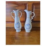 Vintage Porcelain Vase and Pitcher