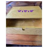 14"x10"x10" 3 Drawer Pull Out Box