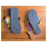 2 Pair Size 9 Beaded Sandles