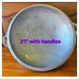 21"  Aluminum Pan Very Heavy
