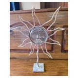 Sun and Glass Face Votive Candle Holder