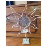 Sun and Glass Face Votive Candle Holder