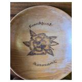 2 Wooden Bowls, Sets of Salt and Pepper Shakers Wooden, and Another Set of S&P Shakers