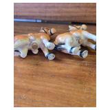 Horse Salt and Pepper Shakers and Tiny Candle Can