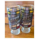 Beer Glasses, Miller, Falstaff, and Two Black Label Beer