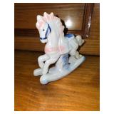 Purse Piggy Bank. Lusterware Ceramic Figurines