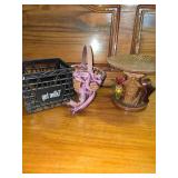 Tiny Got Milk Milk Crate, Small Basket and a Goodie Holder, About 6" Across