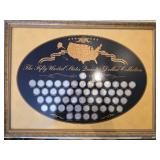 ALL 50 State Quarters, Uncirculated In a Frame