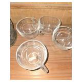 Snack Trays, Set of 4, Federal Glass Co.