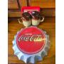 Coke Lot. Tin Sign, Tiny Tin Sign and Salt and Pepper Shakers